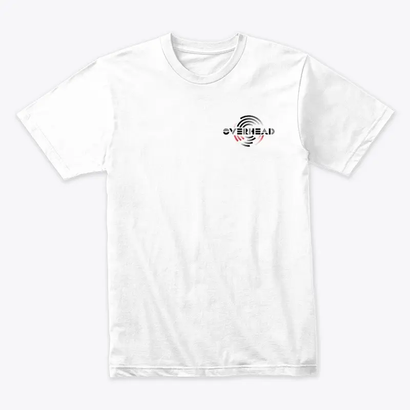 Overhead Small Logo Tee (white)