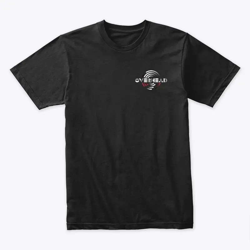 Overhead Small Logo Tee (black)